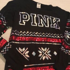 Sparkling PINK Holiday Top